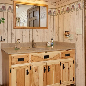 Scenic View Rustic Bathroom