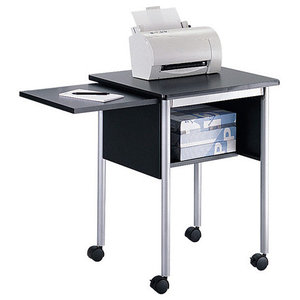 Modern Home Office Printer Stand Cart With Casters White