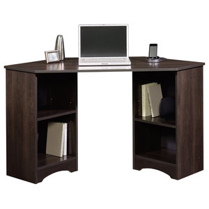 Furinno Turn N Tube Computer Desk With Storage Bins Espresso
