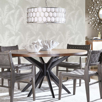 Geometric Yet Organic Dining Room