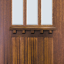 Craftsman 6 Lite Solid Wood Exterior Door - Front Doors
