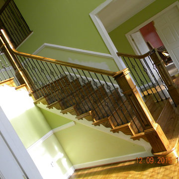 Continuous Handrail Over The Box Newel Post Egg Harbor Twp NJ