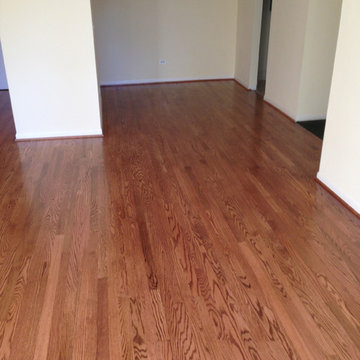 Red Oak Wood Floors with Early American Stain