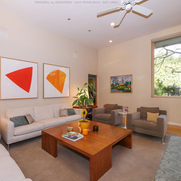 Large Picture Window in Modern Living Room - Renewal by Andersen Bay Area San Fr