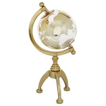 Glam Gold Aluminum Metal Globe 67778