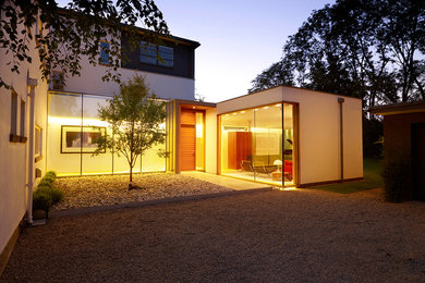 Photo of a medium sized contemporary living room in Cambridgeshire.