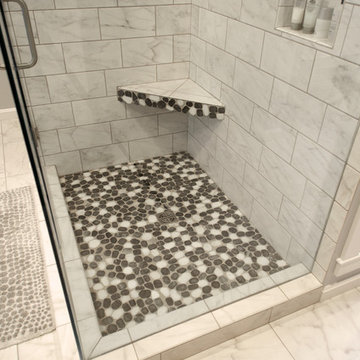 Black and White Cincinnati Bathroom Remodel