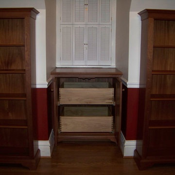 Custom Mahogany Bookcases