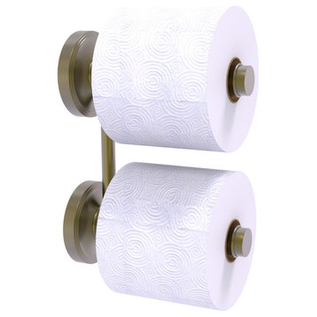 Prestige Regal 2 Roll Reserve Roll Toilet Paper Holder, Antique Brass