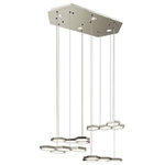 Elan Lighting - Elan Lighting 83125 Hexel - Led Chandelier - Canopy Included: Yes  Shade IncHexel Led Chandelier Sand Nickel Etched A *UL Approved: YES Energy Star Qualified: n/a ADA Certified: n/a  *Number of Lights:   *Bulb Included:Yes *Bulb Type:LED *Finish Type:Sand Nickel