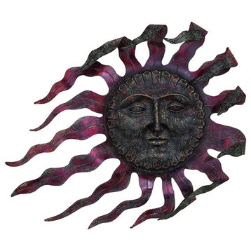 Windswept Sun Face Wall Plaque
