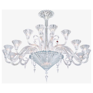 18 Light Baccarat Design Crystal Glass Chandelier Lighting Fixture