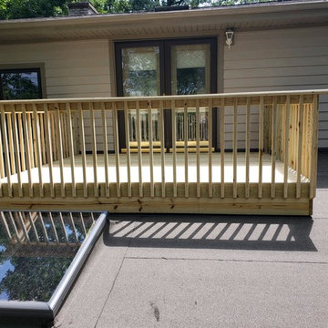 Deerfield Treated pine roof deck