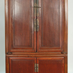 Antique Chinese Chest-on-Chest Cabinet - Accent Chests And Cabinets