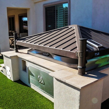 Jacuzzi, Pool, and Grill Backyard