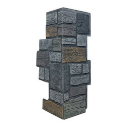 154-OXFORD COBBLE STONE CORNER 11" W (EACH SIDE) &times; 30 &frac12;"H &times; 1"D - Wall Panels