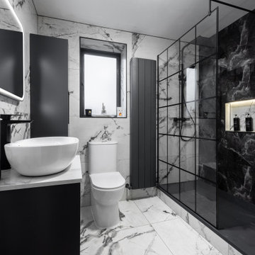 Bathroom - Black Mist Porcelain Polished Tile