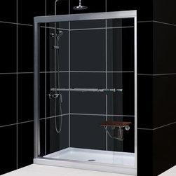 DreamLine Duet 56" - 60" Bypass Sliding Shower Door SHDR-1260728 - Shower Doors