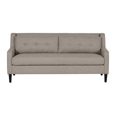 Tall Back Sofas Houzz Homefare Mid Century Styling Foam Fabric Hardwood Sofa With Gray Sofas