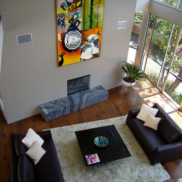 Canyon modern fireplace hearth