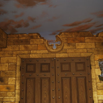 Game of Thrones Home Theater Mural by Tom Taylor of Wow Effects in Virginia.