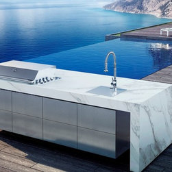 Modern Outdoor Kitchen Island - Outdoor Cooking