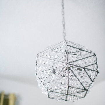 Hollywood Glam Office, chandelier, office decor, fashion, prada, wall art, abstr