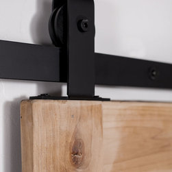 Rustica Hardware - Top Mounted Industrial Barn Door Hardware - Barn Door Hardware
