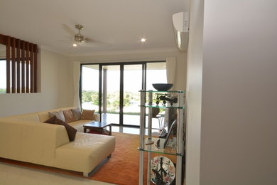 Design ideas for a living room in Cairns.