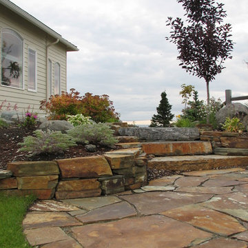Established landscapes- natural stone terrace