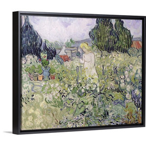 ArtWall Paul Gauguins Winter Landscape 3 Piece Floater Framed Canvas Set 36 x 54 