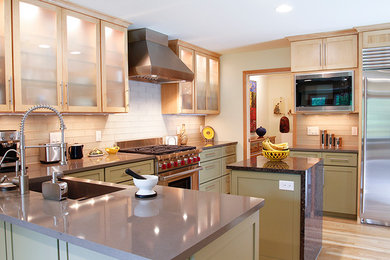 Kitchen - transitional kitchen idea in Other