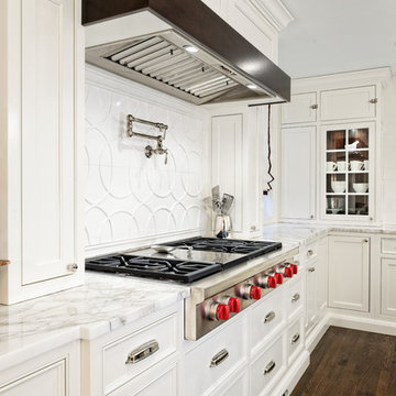 Breaking Beautiful White Kitchen