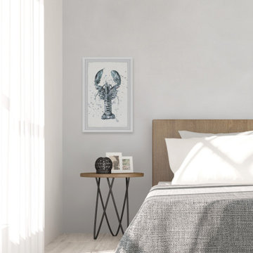 "Mighty Gray Lobster" Framed Painting Print