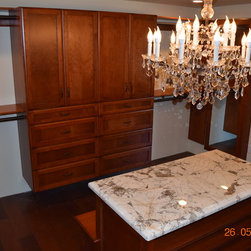 Stained Cherry Master Closet - Products