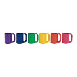 Heller Rainbow Mugs, Set of 6 | Designed by Massimo Vignelli for Heller&reg; - Mugs