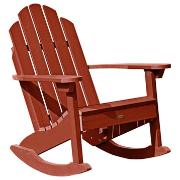 Westport Adirondack Rocking Chair, Rustic Red