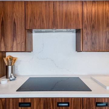 Custom Zebra Wood IKEA Kitchen
