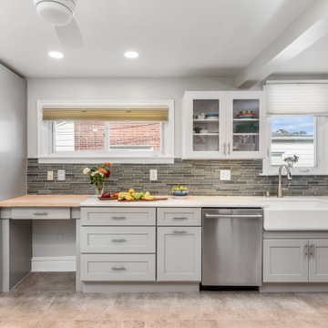 White and Gray Kitchen Design Havertown, PA