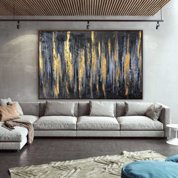 Shiny 48x36 inches Contemporary Art Large Modern Painting MADE TO ORDER