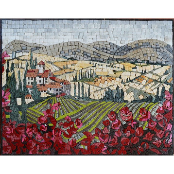 Tuscan Ville Mosaic Design, 15"x20"