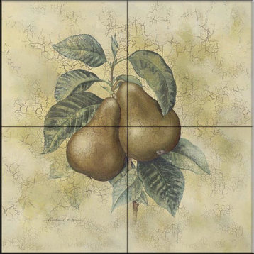 Tile Mural, Pears 2 by Richard Henson