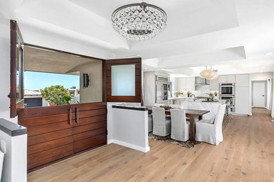 Dining room - modern dining room idea in Orange County