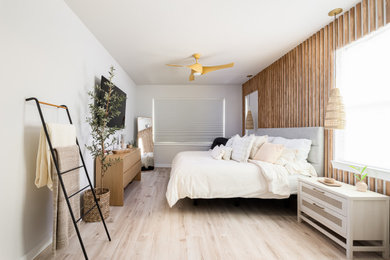 Example of a trendy bedroom design in Houston