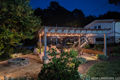 Inspiration for a rustic patio remodel in Raleigh