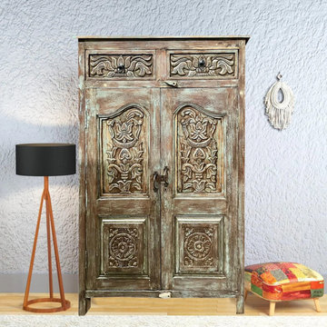 Organic Design with Reclaimed Wood Furniture and Doors