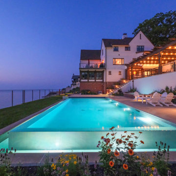 Lakeside Retreat with this Exquisite and Sophisticated Pool & Spa Oasis