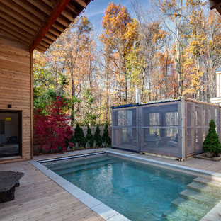 シカゴのコンテンポラリースタイルのおしゃれなプールの写真