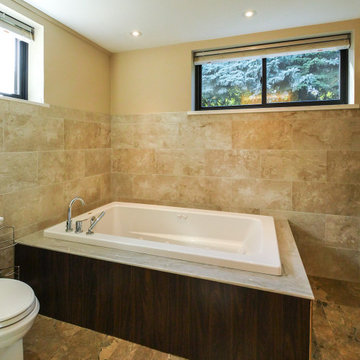 New Black Windows in Terrific Bathroom - Renewal by Andersen Ontario
