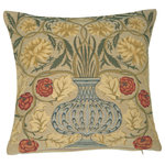 Charlotte Home Furnishings Inc. - The Rose William Morris European Cushion Covers - The Rose by William Morris woven European tapestry cushion cover features the work of famous artist William Morris.
